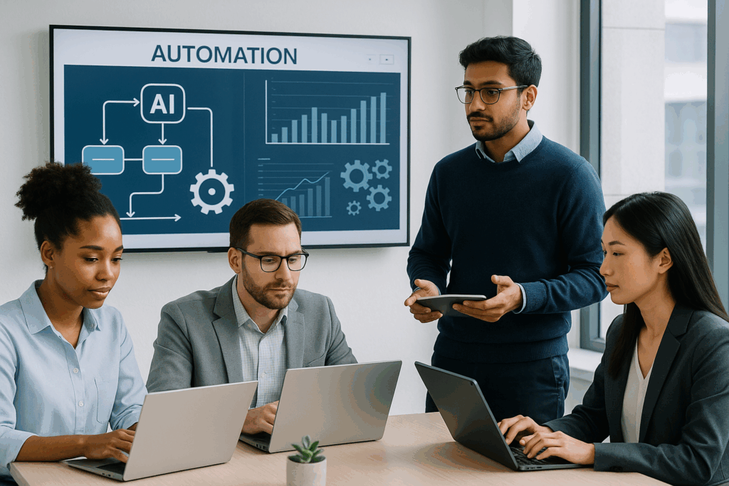 Odkryj, jak automatyzacja i AI mogą zwiększyć konkurencyjność Twojej firmy dzięki praktycznym wskazówkom i przykładom zastosowań.