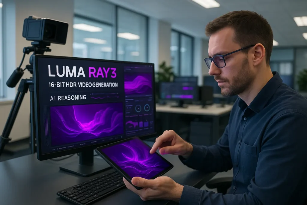 Odkryj Luma Ray3 – AI model generujący wideo HDR z zaawansowanym video reasoning.